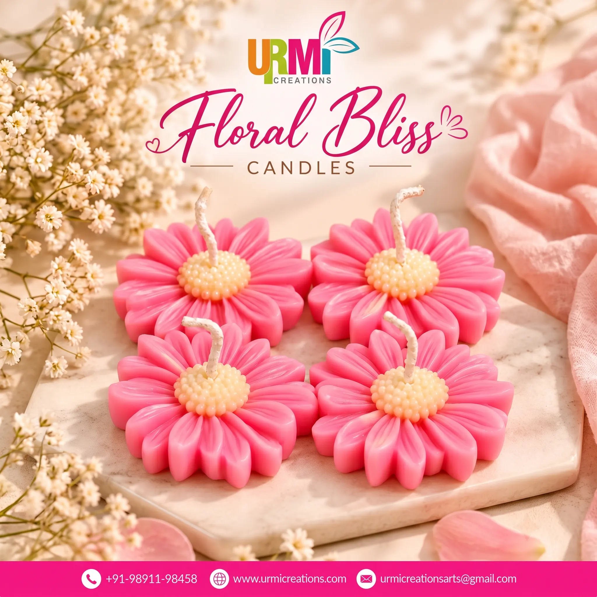 Candles Shaped Like Flowers: A Beautiful Way to Decorate and Gift